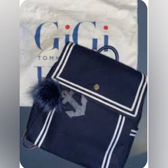TOMMY HILFIGER GIGI HADID NAUTICAL BACKPACK NAVY - Picture 5 of 5